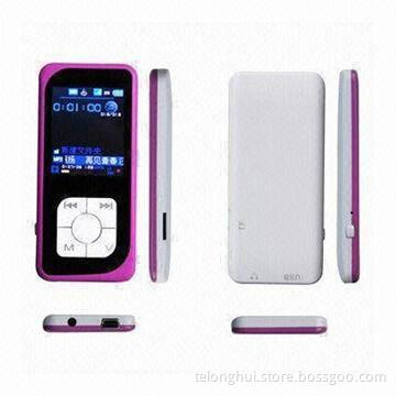 1.8-inch Flash MP4 Players, Supports 1 to 16GB TF Card and FM, Measures 88 x 40 x 9.3mm
